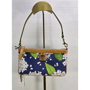 Dooney &‎ Bourke Hydrangea Large Slim Wristlet Shoulder Bag